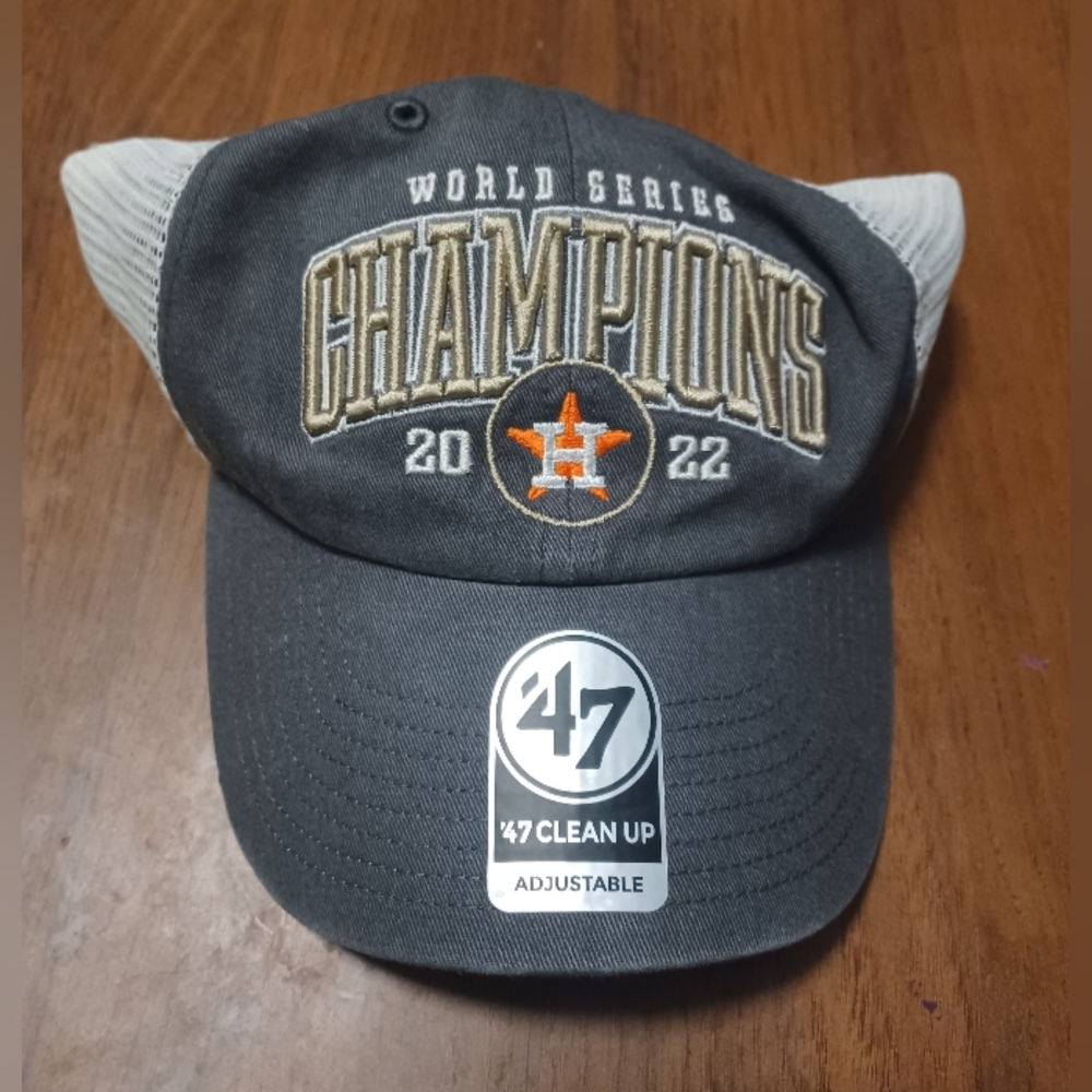 Houston Astros 2022 World Series Champions Hat 47 Brand Snapback MLB Mesh NEW